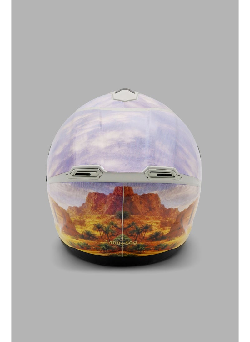 DX Alula Edition Helmet – Desert Art Full-Face Motorcycle Helmet - Image 5
