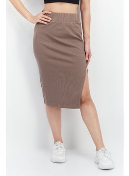 Women Sportswear Fit Ribbed Midi Skirt, Taupe - pzsku/Z37C6E4D5E927294D47A1Z/45/_/1737642039/85e36ee1-d49e-405d-8ce4-227efbc20f05