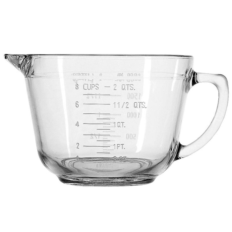 Anchor Hocking Batter Bowl, 2 Quart Glass Mixing Bowl - Image 1