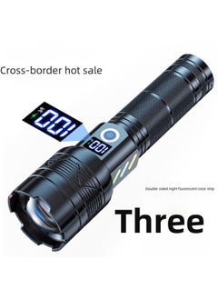 Generic High Power Outdoor Long-range White Laser Flashlight Multi-functional Super Strong Zoom Digital Display Rechargeable Hand Torch-Product Specifications:A06-A Color Boxed TYPE-C Data Line 26650 Lithium Battery (3000mah)  - Image 2