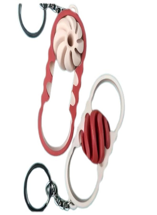 سلسلة مفاتيح فقاعية ثلاثية الأبعاد على شكل مكعبات، لعبة حسية لتخفيف التوتر، متعددة الألوان، عبوة من قطعتين، لعبة على شكل مجسم - Image 1