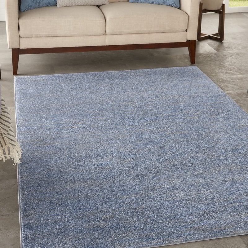 Nourison Essentials 4 x 6 BlueGrey Outdoor IndoorOutdoor Rug