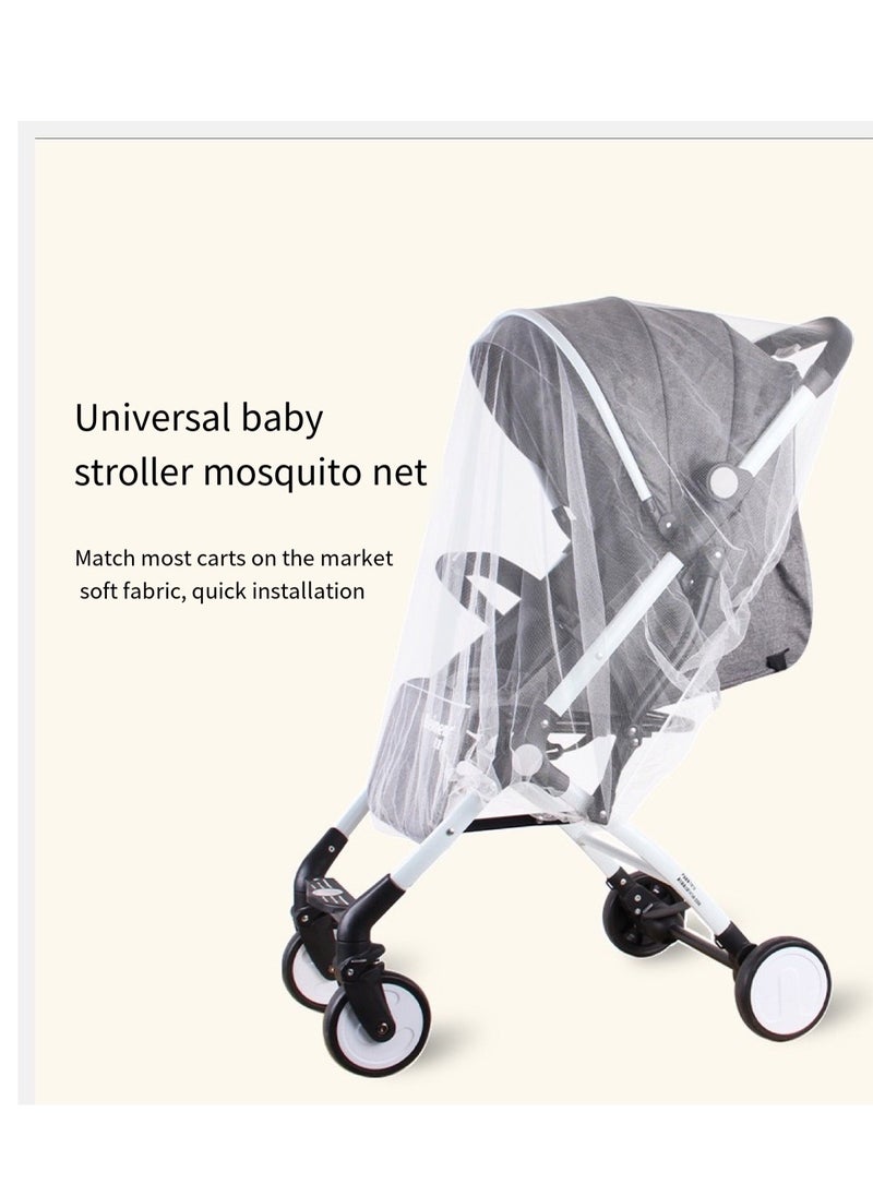 Generic Stroller Mosquito Net, Suitable for Stroller Mosquito Net, Perfect Anti-Insect Net for Strollers, Cradles, Bassinet, Cribs And Portable Mini Cribs  - Image 3