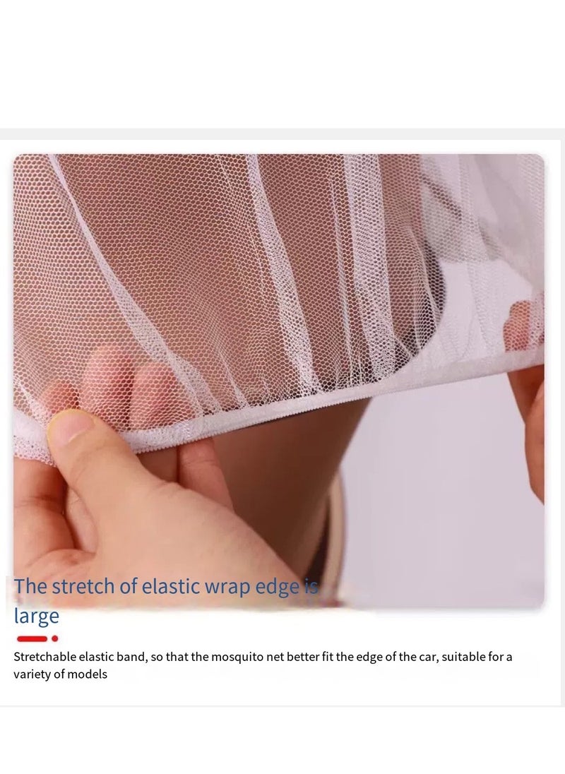 Generic Stroller Mosquito Net, Suitable for Stroller Mosquito Net, Perfect Anti-Insect Net for Strollers, Cradles, Bassinet, Cribs And Portable Mini Cribs  - Image 4