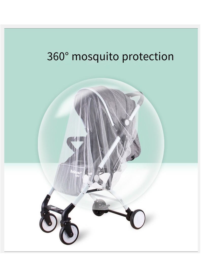 Generic Stroller Mosquito Net, Suitable for Stroller Mosquito Net, Perfect Anti-Insect Net for Strollers, Cradles, Bassinet, Cribs And Portable Mini Cribs  - Image 2