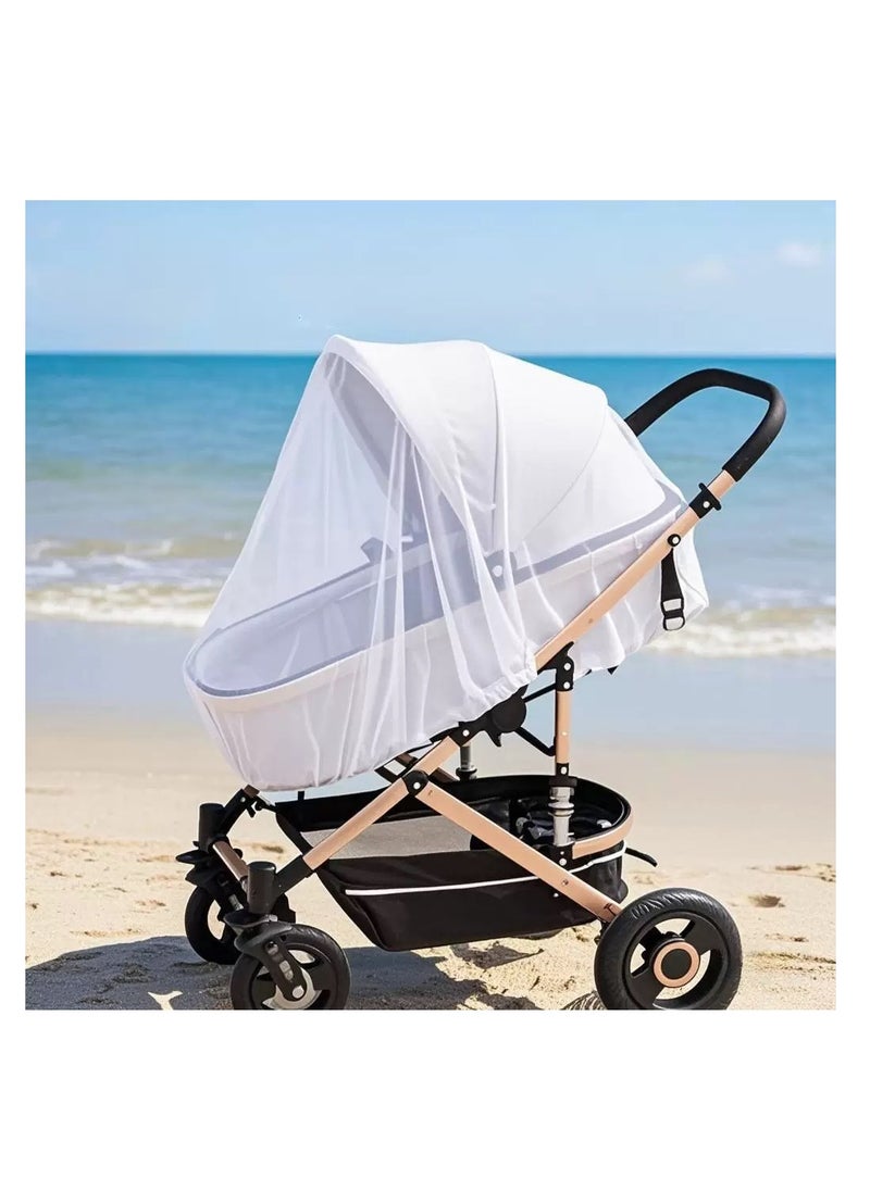 Generic Stroller Mosquito Net, Suitable for Stroller Mosquito Net, Perfect Anti-Insect Net for Strollers, Cradles, Bassinet, Cribs And Portable Mini Cribs  - Image 1
