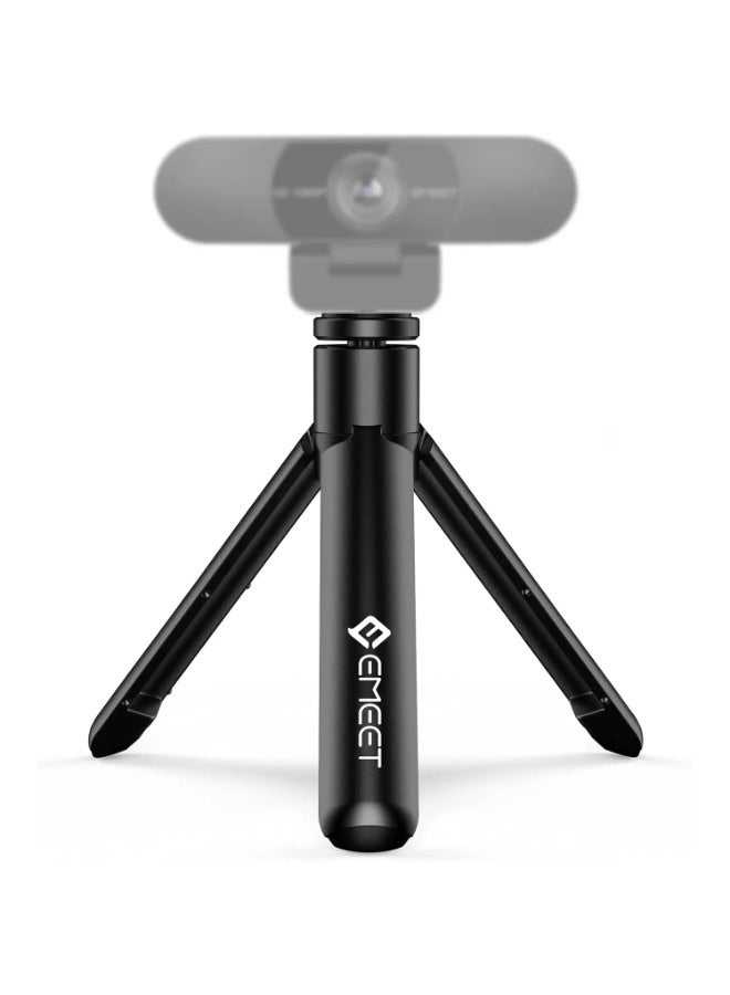 eMeet Webcam Tripod, Professional Webcam Mini Tripod, Adjustable Heights with 360° Swivel Head, Portable&Lightweight, Stable Use, Universal Compatible for Most Webcams/Phones/GoPros/Mirrorless Cameras - Image 1