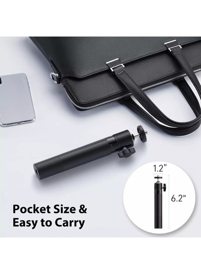 eMeet Webcam Tripod, Professional Webcam Mini Tripod, Adjustable Heights with 360° Swivel Head, Portable&Lightweight, Stable Use, Universal Compatible for Most Webcams/Phones/GoPros/Mirrorless Cameras - Image 5