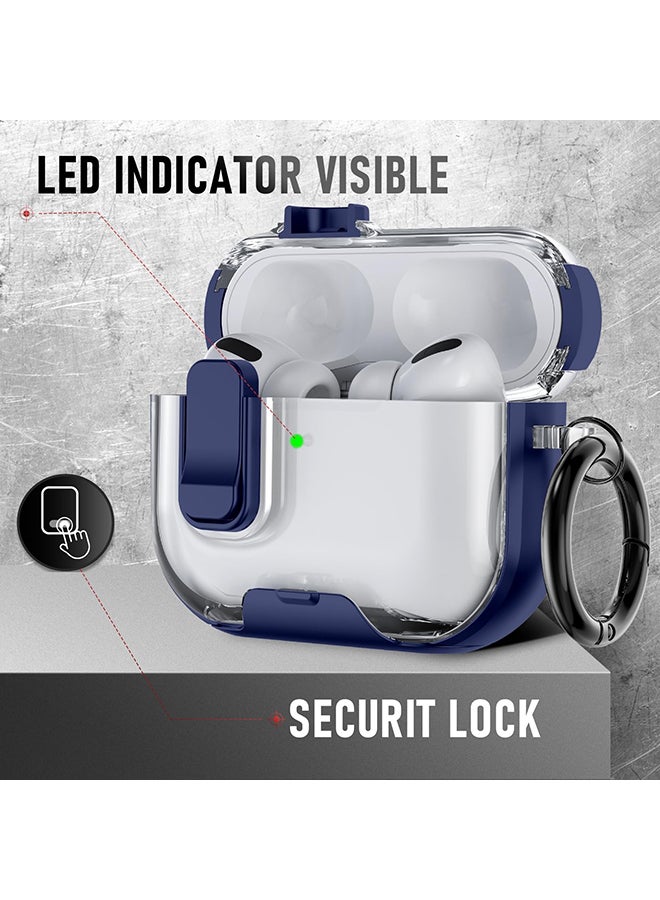 O Ozone Case for AirPods Pro 3 Case with Phone Stand &Cleaner Kit Protective Cover| TPU + PC Hybrid Shockproof Cover | Anti-Scratch | Wireless Charging - Blue - Image 3