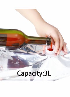 Y&D Wine Purse Replacement Packaging Bag, Reusable Refillable Storage Bag with Spout, Portable for Travel Camping Hiking Carry 3L  - Image 3