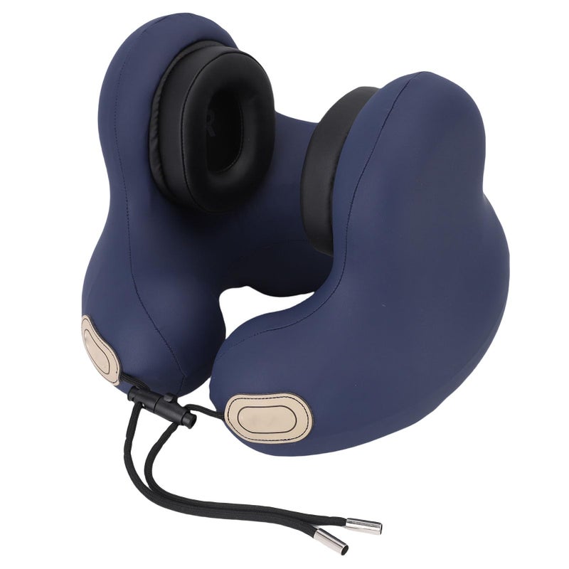 Memory Foam Travel Neck Pillow 360 Ergonomic Support Lightweight Portable Washable Cover - Image 2