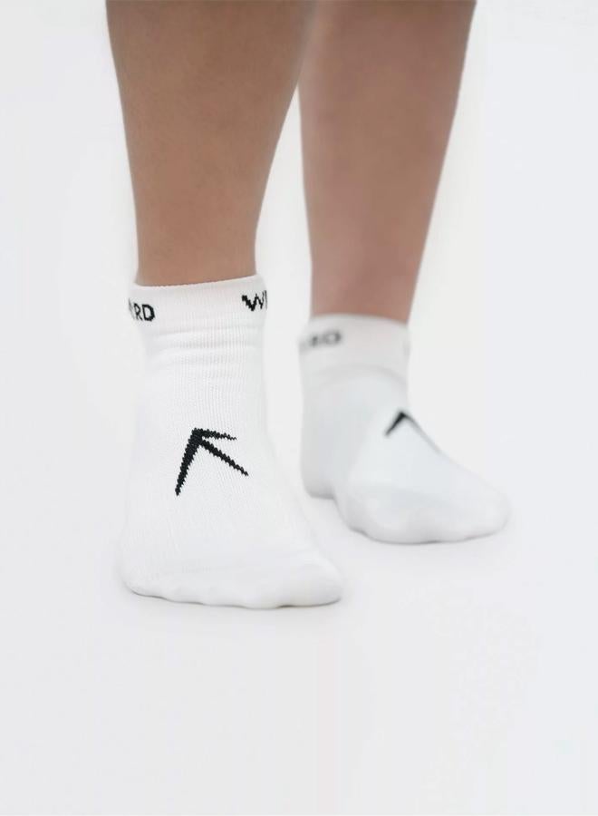 Wizard Pack of 3 - White Ankle Dry Touch Socks - Image 2
