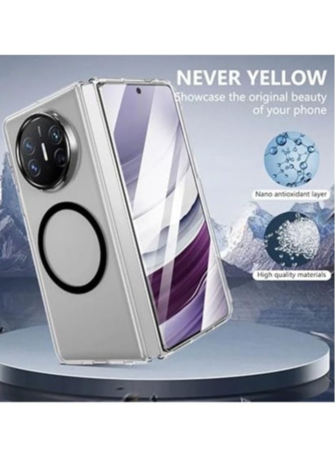Crystal Clear Magnetic Case Compatible with Huawei Mate X5/X3, Compatible with Mag-Safe, 【Strong Magnet】 【Non-Yellowing】 【Built-in Screen Protector】 Transparent Slim Case Cover  - Image 3