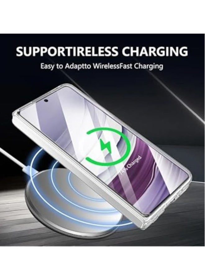 Crystal Clear Magnetic Case Compatible with Huawei Mate X5/X3, Compatible with Mag-Safe, 【Strong Magnet】 【Non-Yellowing】 【Built-in Screen Protector】 Transparent Slim Case Cover  - Image 2