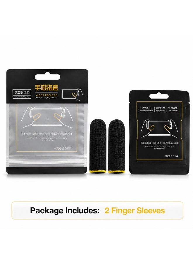 أكمام أصابع للألعاب المحمولة من WASP FEELERS - قطعتان، فائقة الحساسية ومضادة للعرق - Image 1