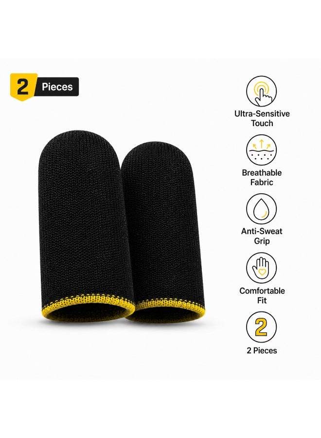 أكمام أصابع للألعاب المحمولة من WASP FEELERS - قطعتان، فائقة الحساسية ومضادة للعرق - Image 2