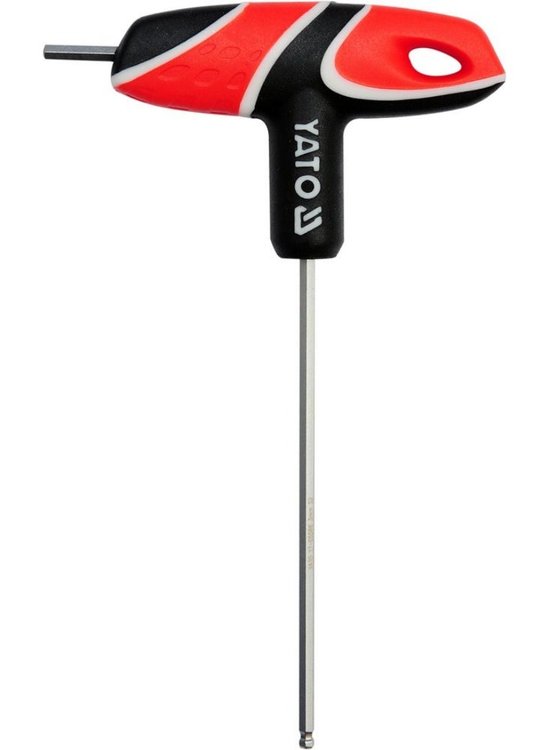 YATO T-Handle Hex Key with Ball 3mm YT-05586