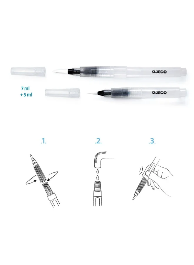 DJECO 2 Brushes With Water Tank