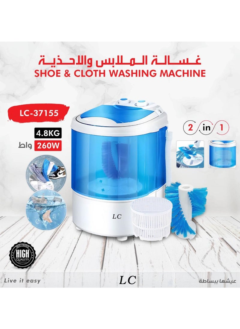 LC - Portable 2 In 1 Mini Electric Small Household Shoes And Clothes Washing Machine - Image 1
