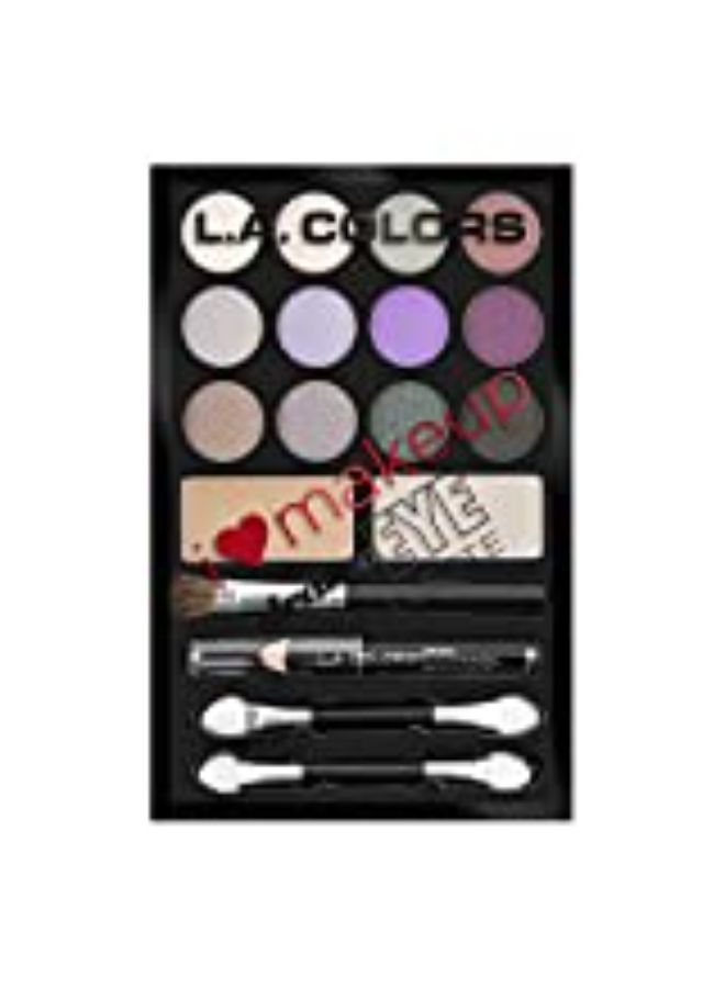 L.A. Colors باليت ظلال العيون من L.A Colors I Heart Makeup، ديفا بينك وبنفسجي، 24.6 جرام - Image 3
