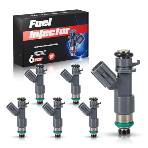 ENA 12 Holes Fuel Injectors Compatible with Acura MDX Fit RDX RL TSX ZDX Accord Fit Crosstour V6 30L 35L 37L Replacement for FJ982 16450R70A01 16341 16450R070A01 16450R71L01 84212352 Set of 6 - Image 1