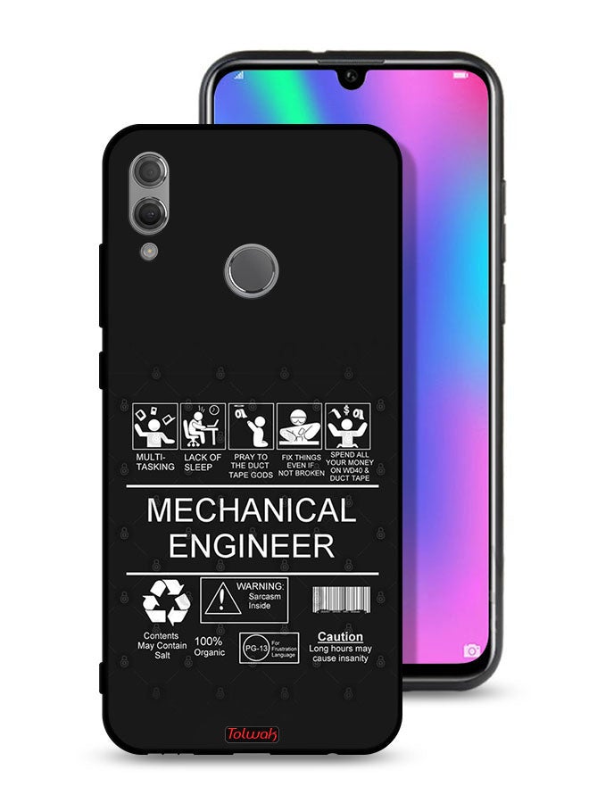 Tolwak Honor 10 Lite Protective Case Cover Mechanical Engineer Sticker - Image 1