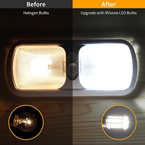 RVZONE 1156 1141 1003 7506 BA15S 1383 Led white RV Interior Light | Super Bright 4014 105-SMD LED Replacement for 12 Volt RV Camper Trailer Boat Trunk Interior Lights 4-Packs - Image 4