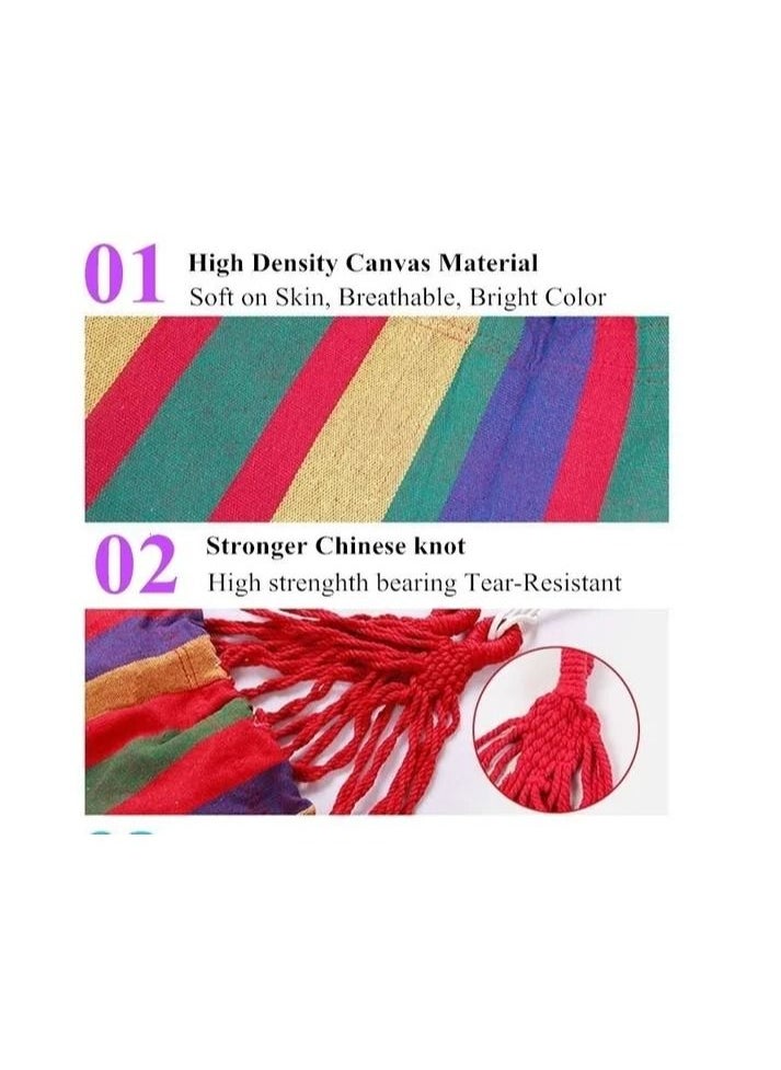 Generic - 1-Piece Outdoor Swing Deck Leisure Hammock Chair,Garden Hanging Chair,Hammock Hanging Rope Chair - Image 1