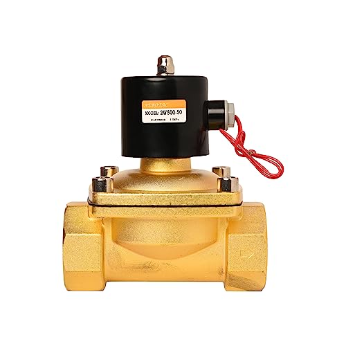 HYCO Diaphragm Operated Electric Solenoid Valve NPT Normally Closed NC Direct Action AC 220V for Water, Air, Gas, Fuels (2W-500-50 2") - Image 1