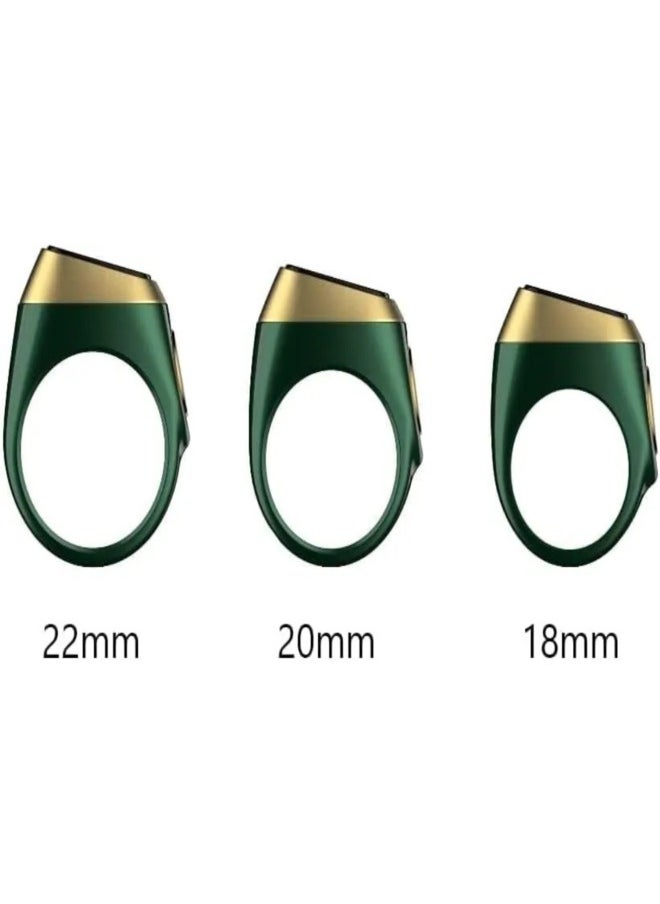 iQIBLA iQIBLA Smart Tasbih Zikr Ring green (18mm) – Waterproof Islamic Prayer Ring with OLED Display, Bluetooth Connectivity, Tasbih Counter, Qibla Direction & Prayer Time Reminders  - Image 2