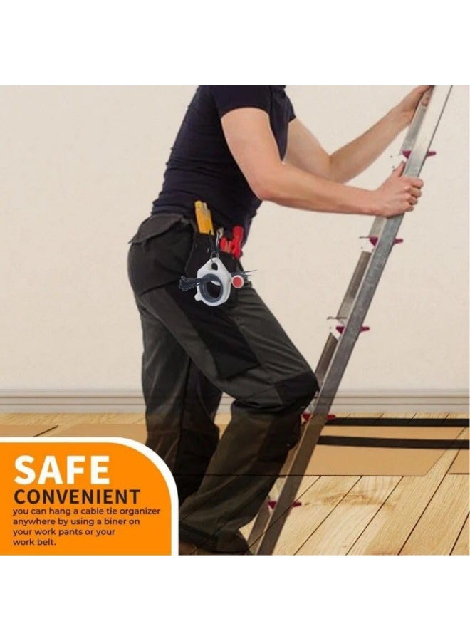 Glow-in-the-Dark Plastic Cable Tie Organizer (1PC) - No Unnecessary Waste, Simple to Use, Reusable Cable Tie Organizer. - Image 5