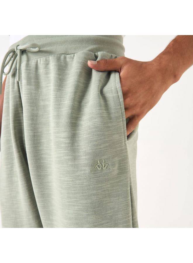 كابا بنطلون رياضي بتطريز شعار ورباط إغلاق وجيوب من كابا - Image 4