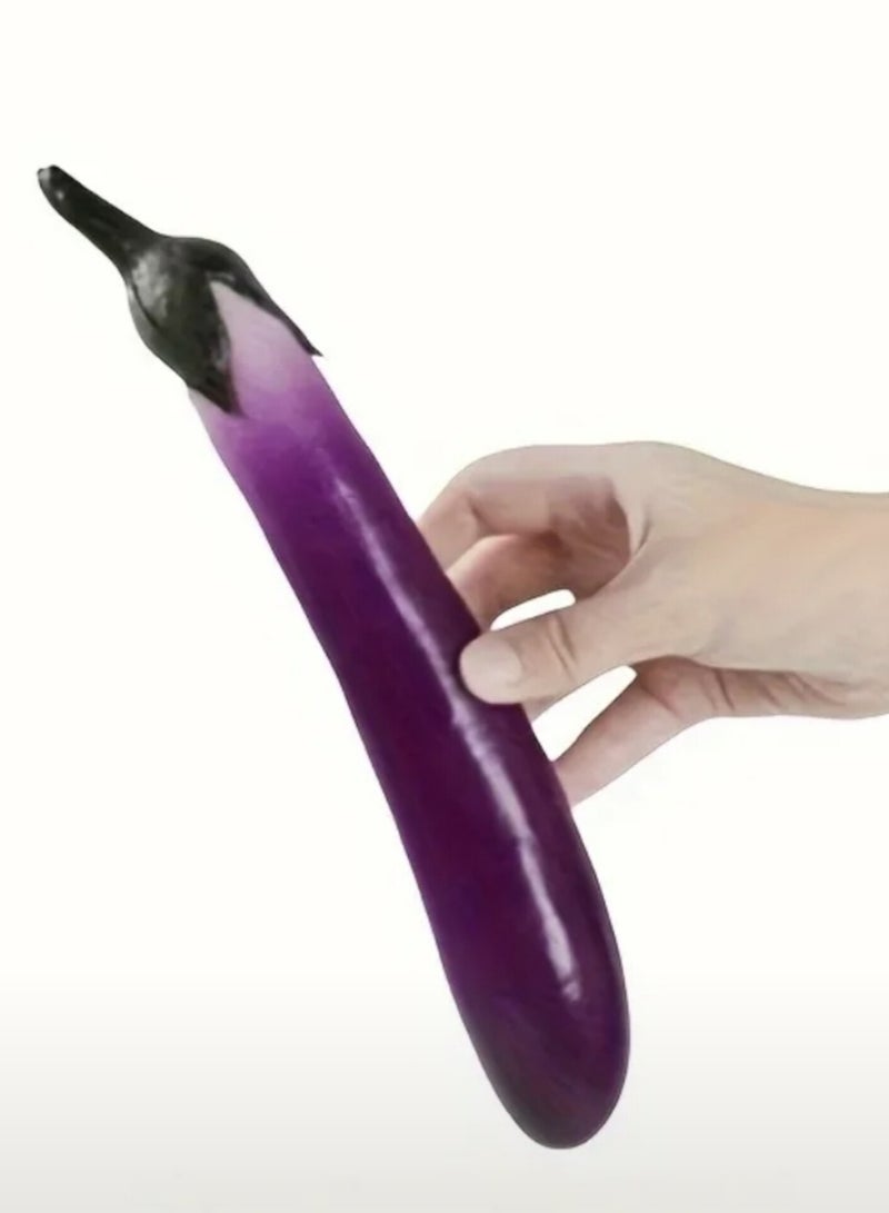 Generic 1pc Artificial Eggplant Leather Vegetable Decoration Food Cabinet Display Photography Prop  - Image 1