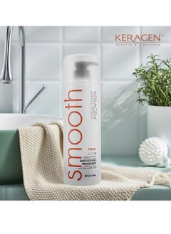 KERAGEN Keragen - Brazilian Smoothing Keratin Hair Treatment, Blowout Straightening System for Dry and Damaged Hair - Forte, Sulfate Free - Eliminates Curls and Frizz, Medium to Coarse Hair (32 Oz)  - Image 3