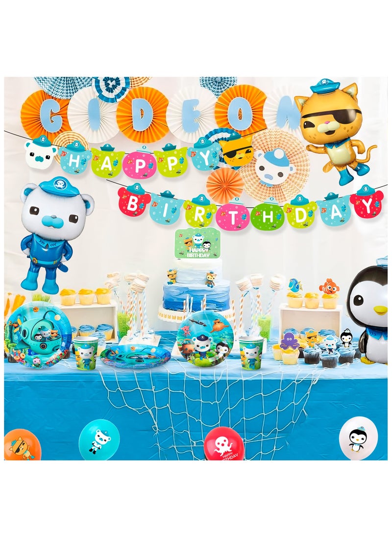 FRUITFUL PARTY - The Octonauts Birthday Party Decorations for 10 Guests, Octonauts Themed Disposable Party Tableware Set - Image 1