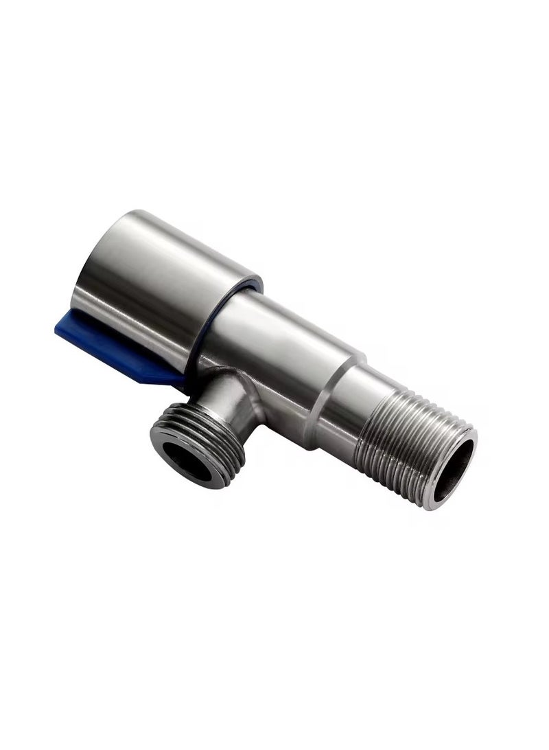 2 Pieces Stainless Steel Angle Valve ½ Inches Hot Or Cold Water Valve For Bathroom Kitchen Toilet Taps  - Image 5