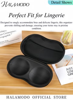HALAMODO Travel Organizer Portable Bra Storage Bag Travel Storage Organizer Bag Zip Bag Case Luggage Organizer Bags for Bra Hosiery Stocking Underwear Lingerie  - Image 4