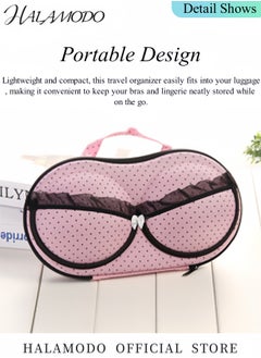 HALAMODO Travel Organizer Portable Bra Storage Bag Travel Storage Organizer Bag Zip Bag Case Luggage Organizer Bags for Bra Hosiery Stocking Underwear Lingerie  - Image 5