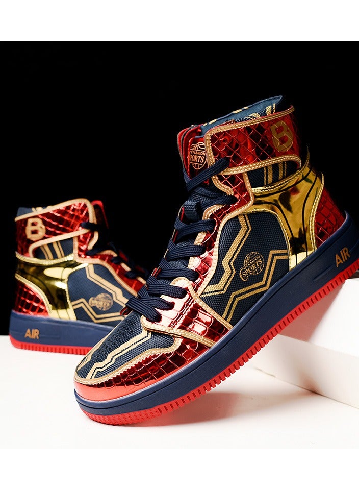 KUYING New High Top Sneakers With Bright Tops  - Image 1