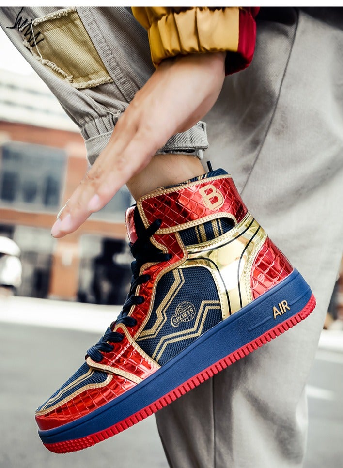 KUYING New High Top Sneakers With Bright Tops  - Image 2