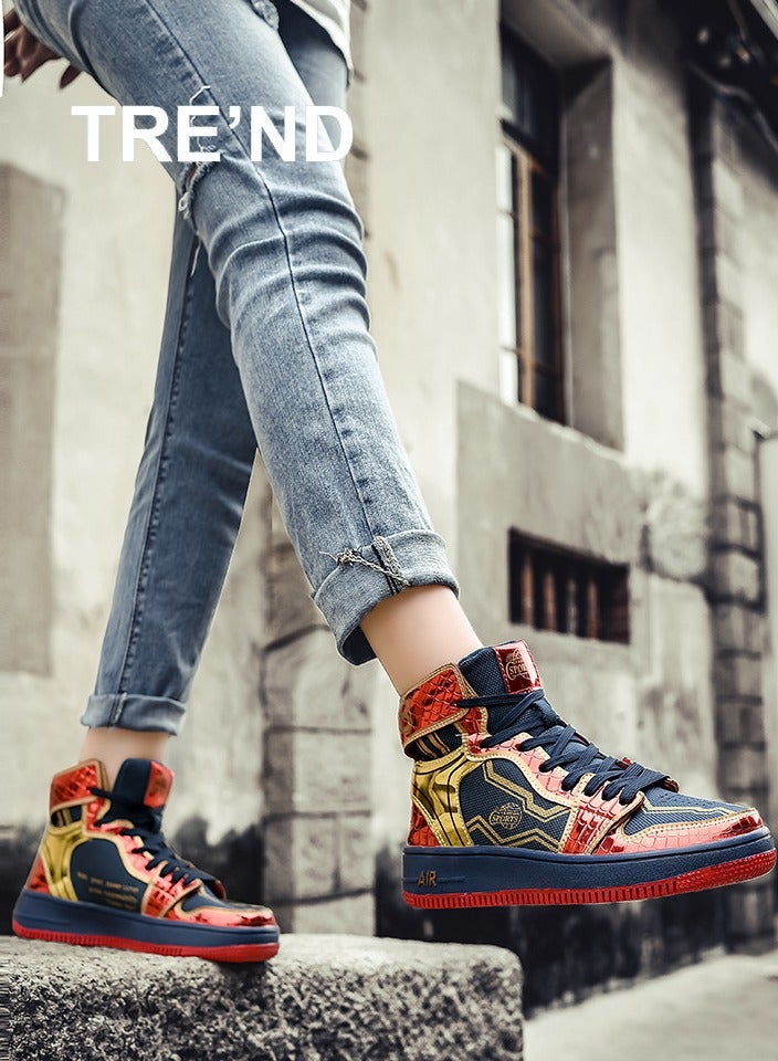 KUYING New High Top Sneakers With Bright Tops  - Image 3