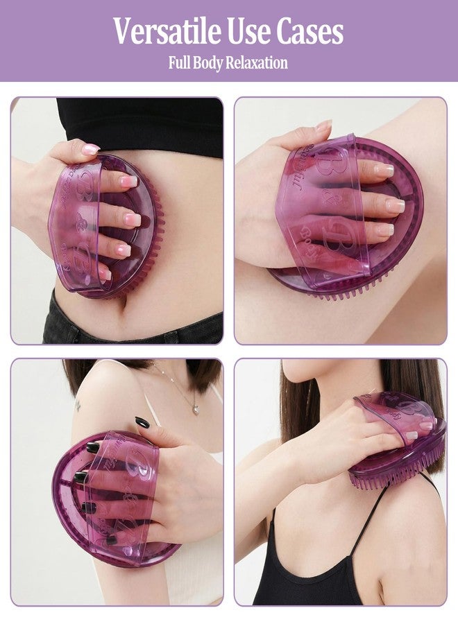 lyforx 2Pcs Meridian Massage Brush,Meridian Brush Massage Body Brush,Full Body Relaxation,Ideal for Beauty Salon SPA Use（Purple） - Image 4