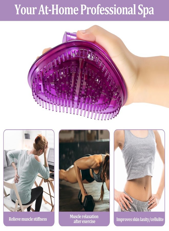 lyforx 2Pcs Meridian Massage Brush,Meridian Brush Massage Body Brush,Full Body Relaxation,Ideal for Beauty Salon SPA Use（Purple） - Image 5