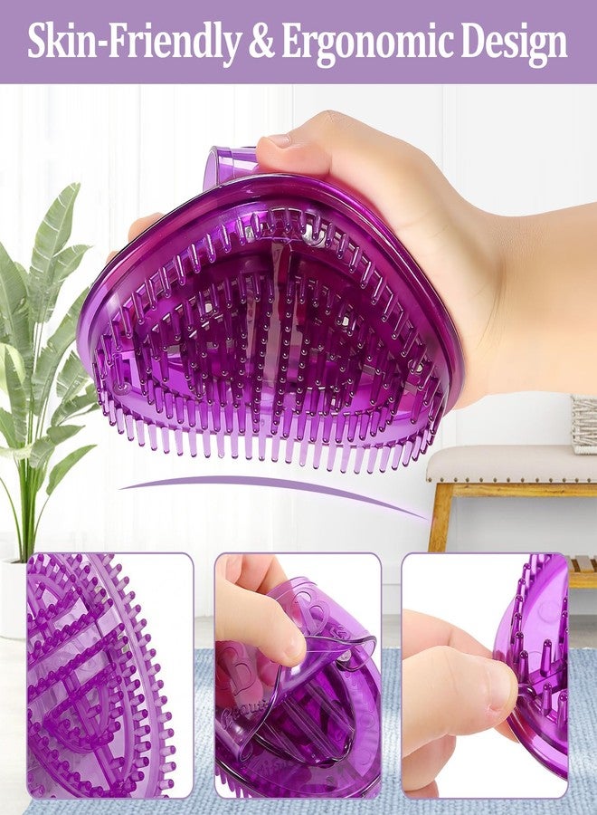 lyforx 2Pcs Meridian Massage Brush,Meridian Brush Massage Body Brush,Full Body Relaxation,Ideal for Beauty Salon SPA Use（Purple） - Image 3