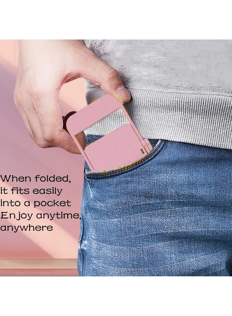 Mini Chair Phone Holder 4pcs Foldable Candy Color Stand for Desk Decoration Universal Mobile Phone Bracket Pink Yellow Green Purple - Image 5