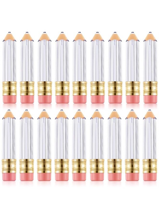 Blulu 24 Pieces 5 ml Empty Lip Gloss Tube Containers Pencil Shaped Refillable Lip Balm Containers Cute Bottles for Women Girl DIY Cosmetics - Image 1
