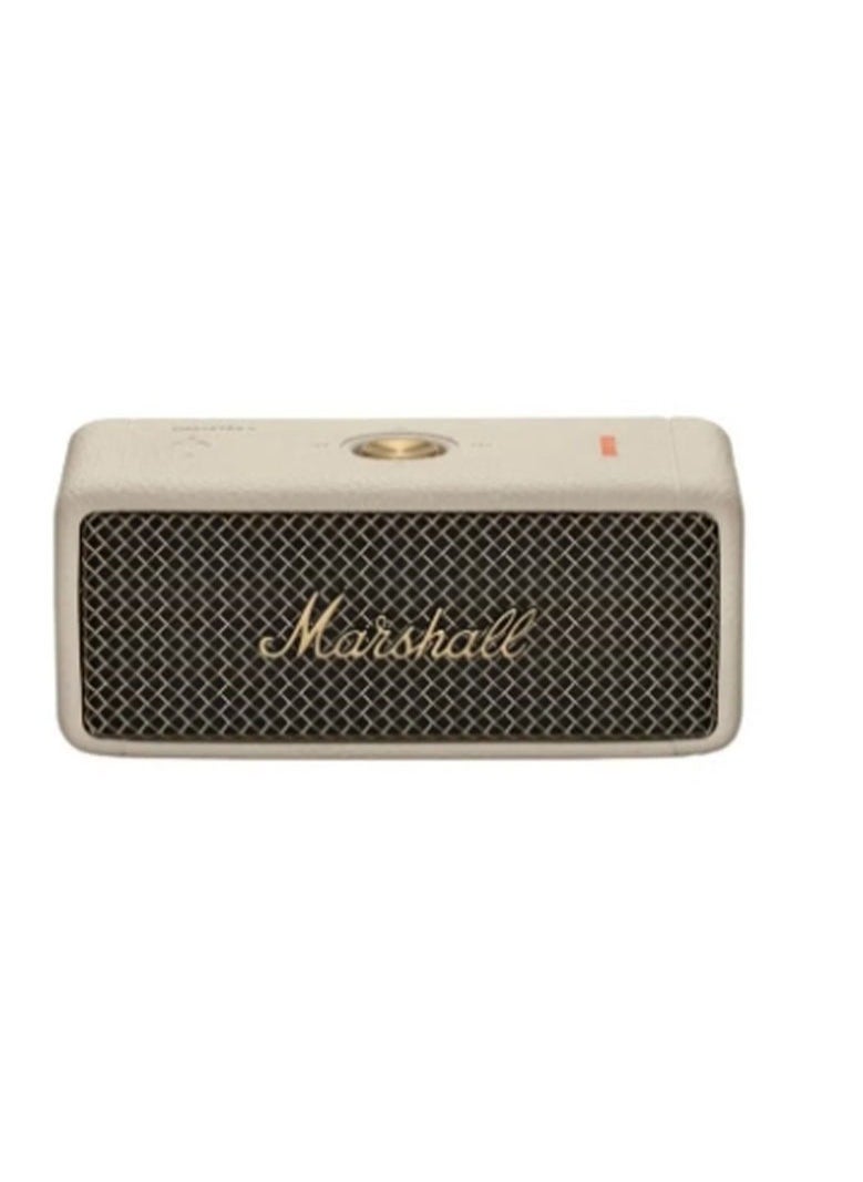Marshall Emberton 2 Portable Bluetooth Speakers - Water Resistant Wireless Speakers Portable Speaker 30 Hour of Playtime Cream  - Image 1