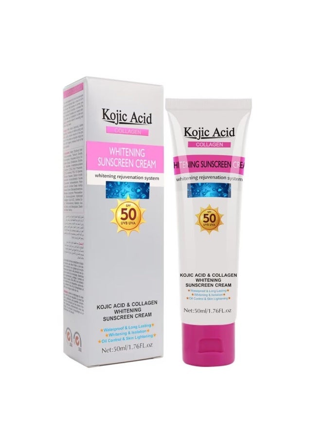 KOJIC ACID Kojic Acid Collagen Whitening Cream - 80ml , Sunscreen Cream 50 ML And Underarm Whitening Cream 50 ML - Image 3