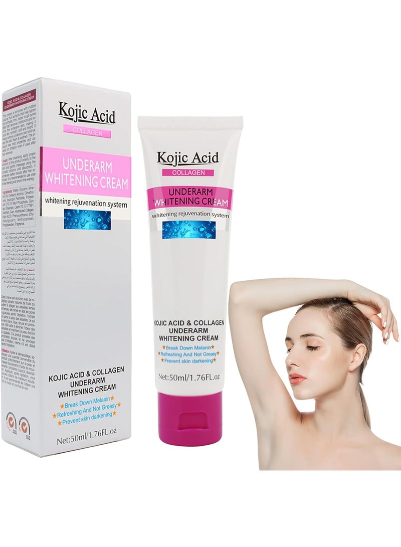 KOJIC ACID Kojic Acid Collagen Whitening Cream - 80ml , Sunscreen Cream 50 ML And Underarm Whitening Cream 50 ML - Image 2