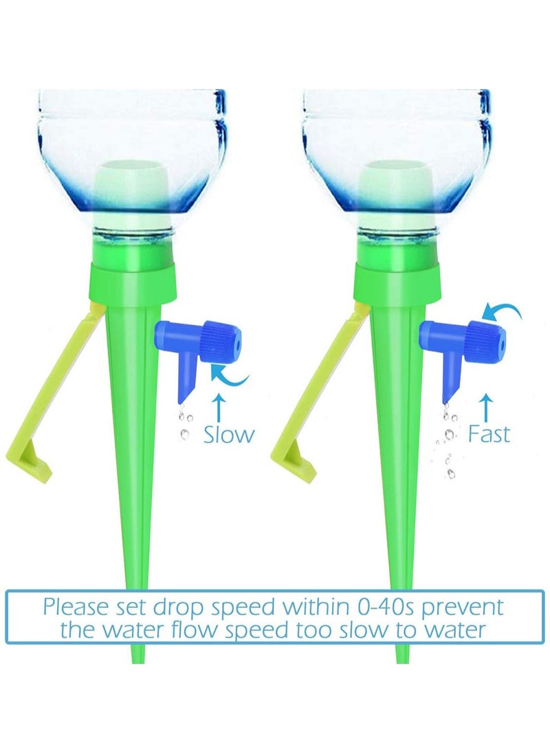 SYOSI Plant Watering Devices Drip Irrigation Self Spikes with Anti tilt Bracket Valve Control Switch Slow Release Vacation Plants System 12 Pack  - Image 2